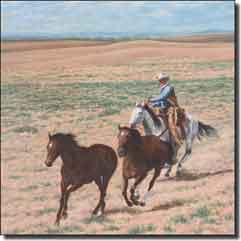 Delby Western Cowboy Ceramic Accent Tile 6" x 6" - RDA007AT2