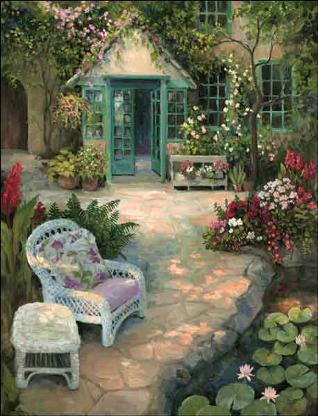Garden Retreat I by Detha Watson Accent & Decor Tile RW-DW005AT