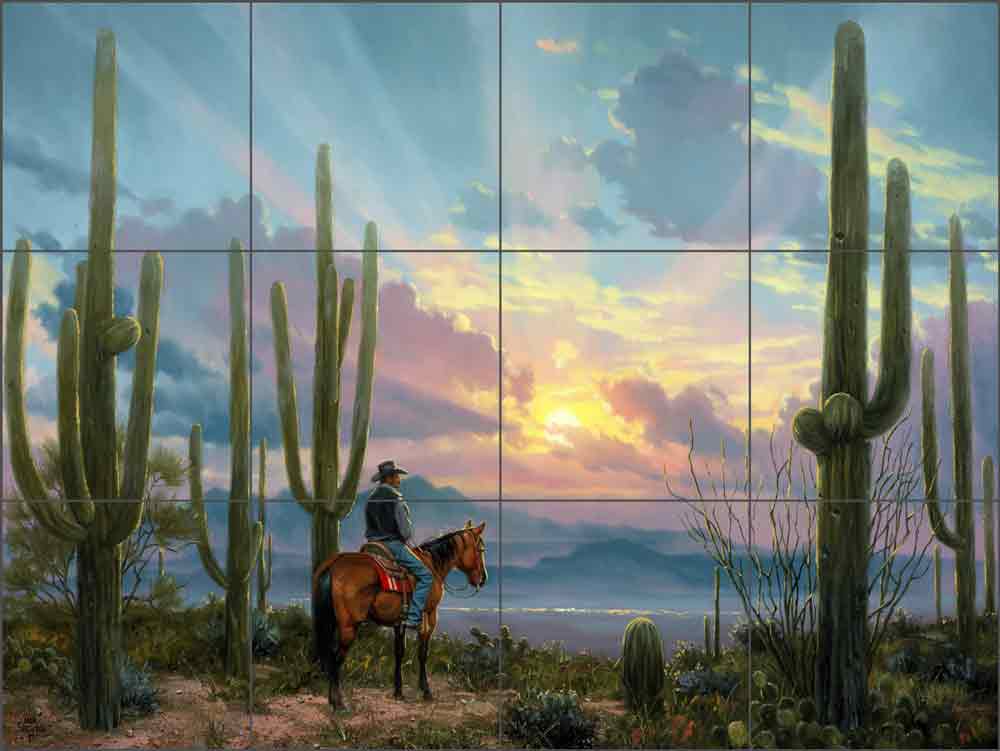 Desert Song by Jack Sorenson Ceramic Tile Mural RW-JS058