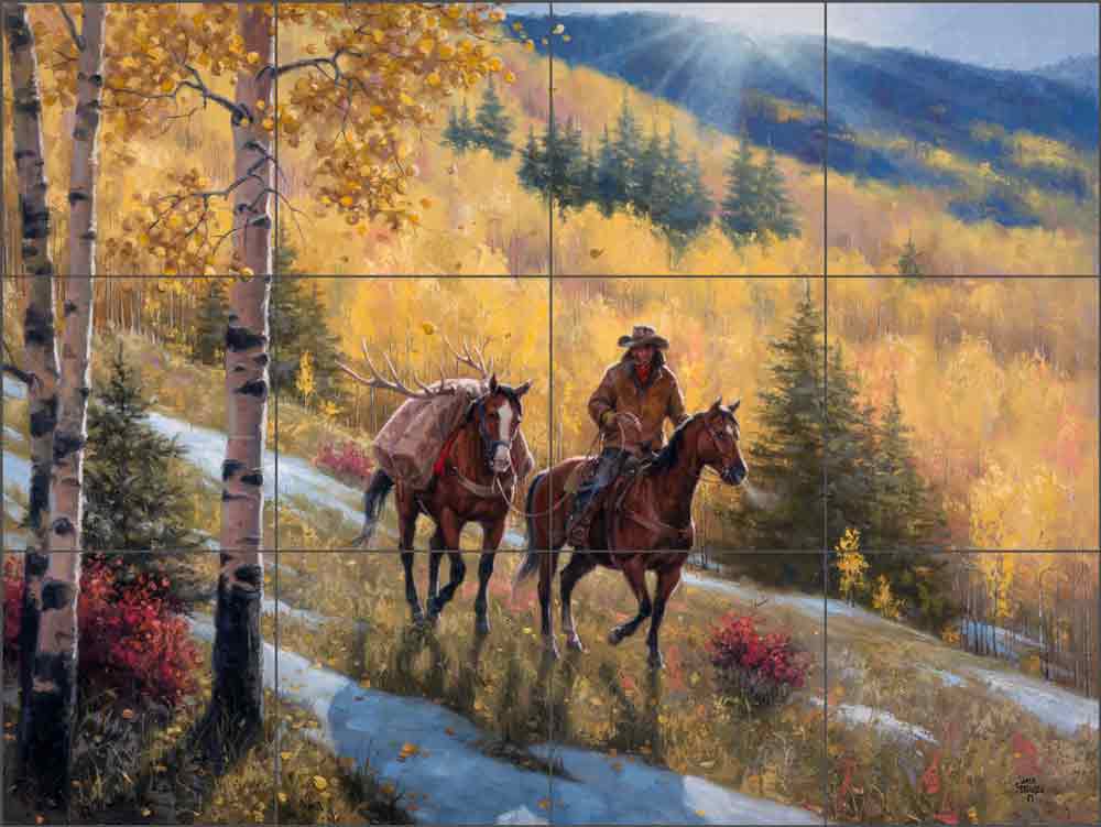 The Glow of Indian Summer by Jack Sorenson Ceramic Tile Mural RW-JS061