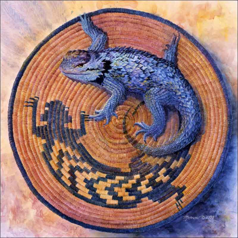 Tail Spin by Kathy Morrow Ceramic Accent & Decor Tile - RW-KM013AT