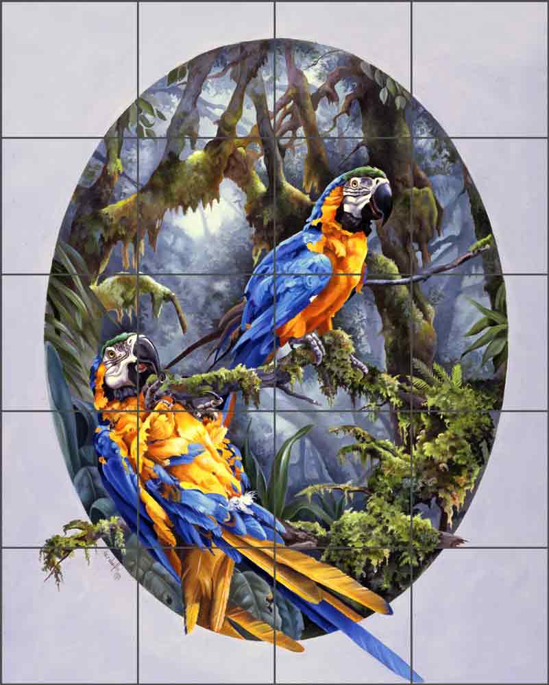 Another Day in the Jungle by Verdayle Forget Ceramic Tile Mural RW-VFA002