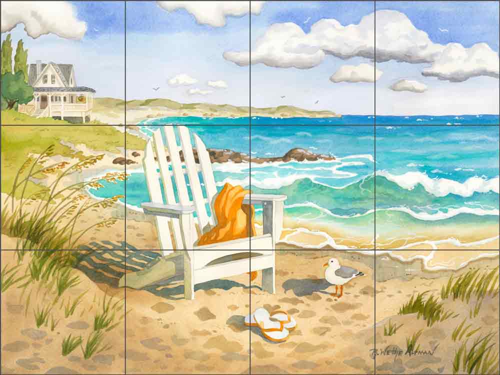 Waiting for You by Robin Wethe Altman Ceramic Tile Mural - RWA017