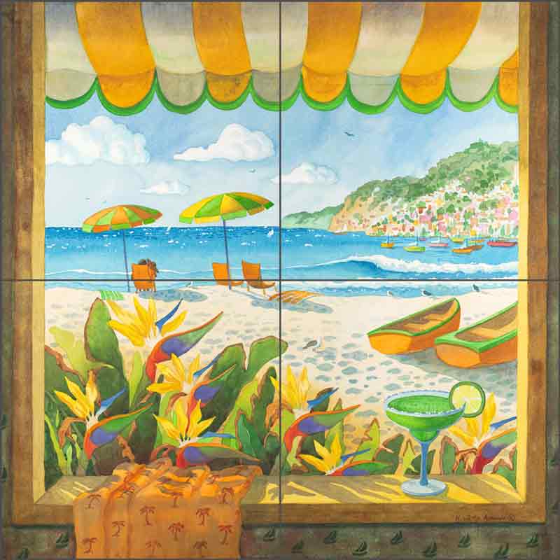 Afternoon Delight by Robin Wethe Altman Ceramic Tile Mural RWA028