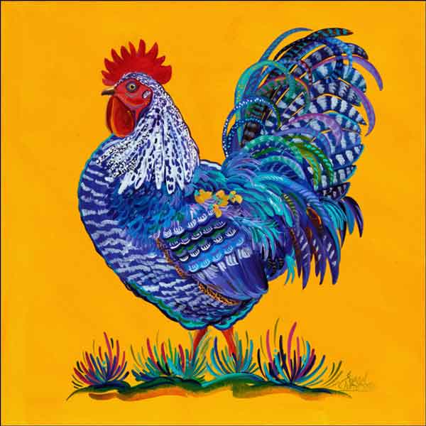 Showing His Colors by Susan Libby Ceramic Accent & Decor Tile - SLA037AT
