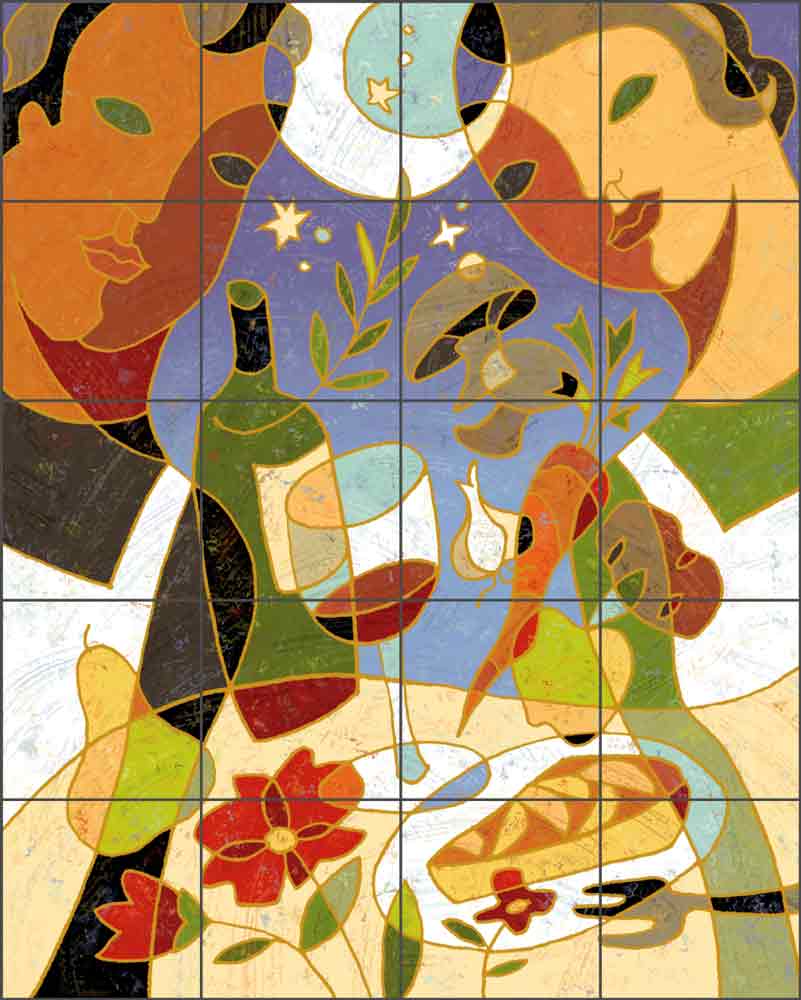 Comfort Food by Traci O'Very Covey Ceramic Tile Mural TOC008